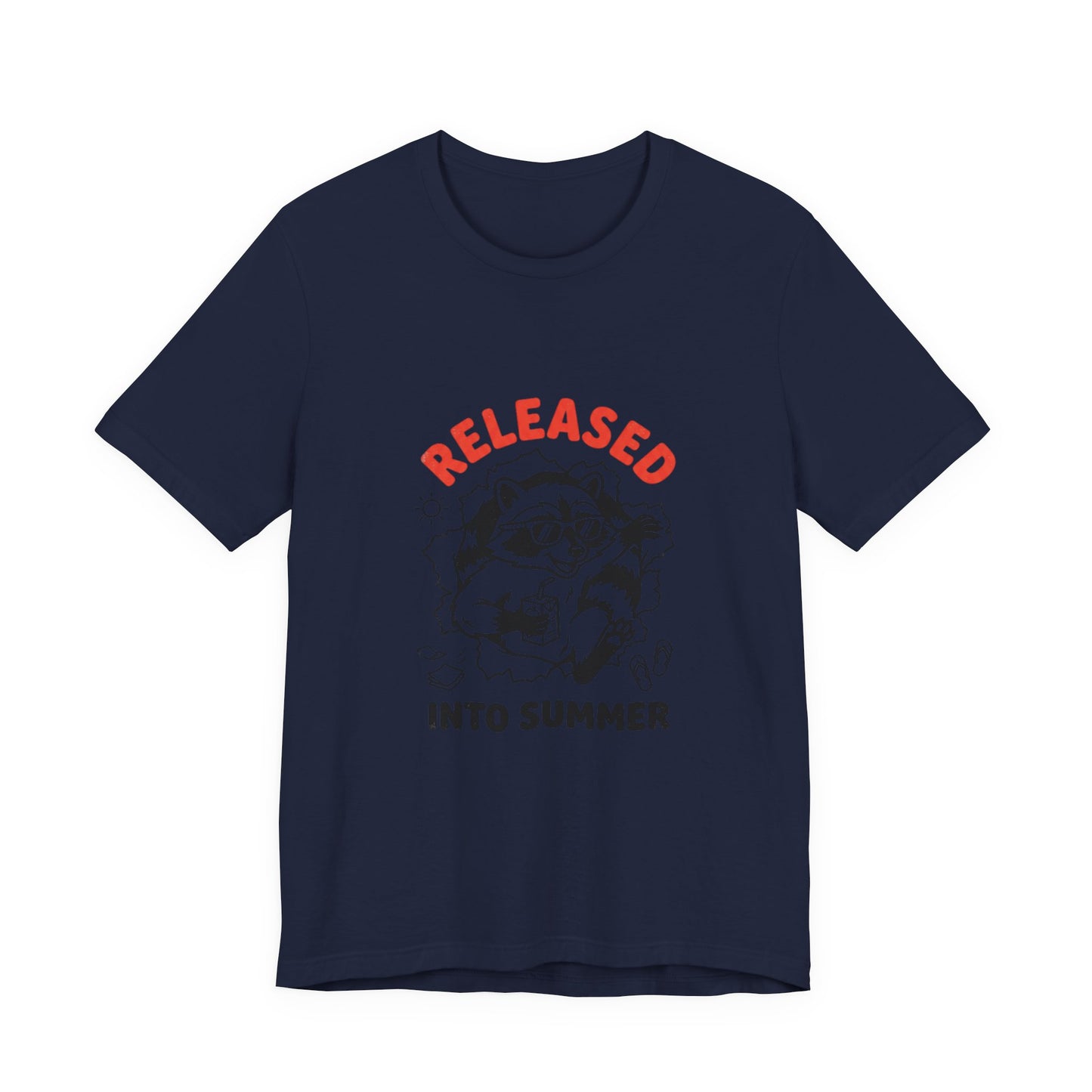 Released Into Summer Raccoon Tee | Teacher Identity, End-of-Year Humor