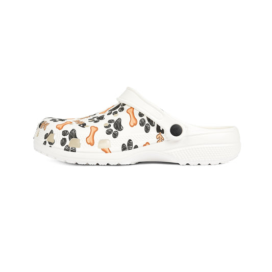 Paw Print & Bones EVA Foam Clogs – Dog Lover Garden Shoes