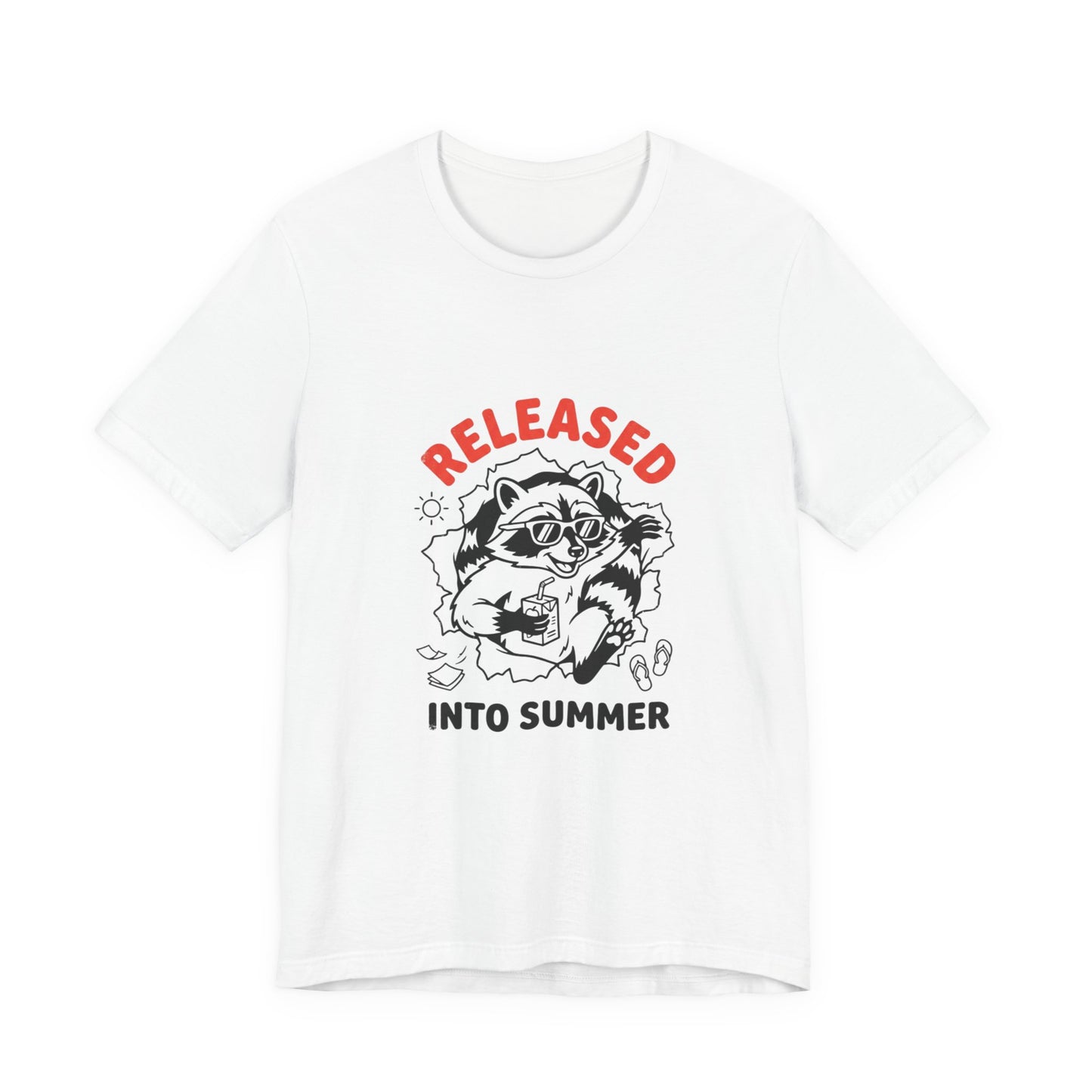 Released Into Summer Raccoon Tee | Teacher Identity, End-of-Year Humor