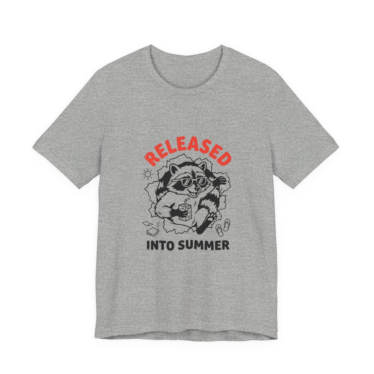 Released Into Summer Raccoon Tee | Teacher Identity, End-of-Year Humor